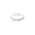 Sterling Silver Infinity Forever Double Sided Ring