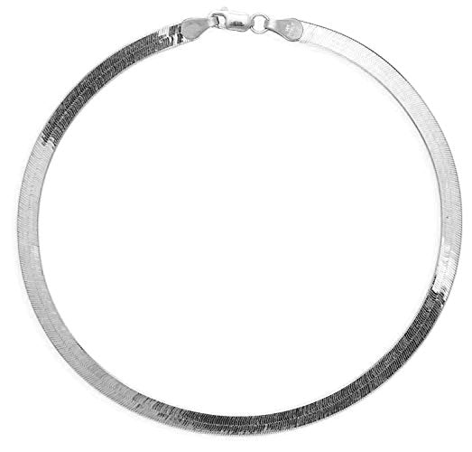 Sterling Silver Herring bone Anklet