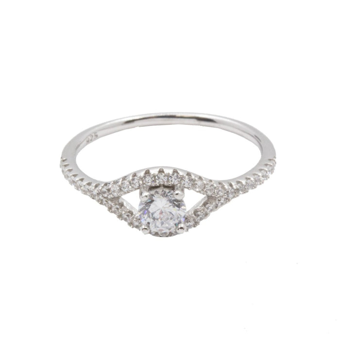 Sterling Silver Cubic Zirconia Ring