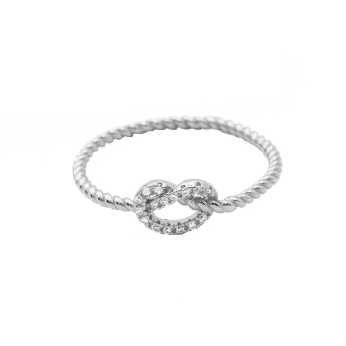 Sterling Silver Loveknot Ring