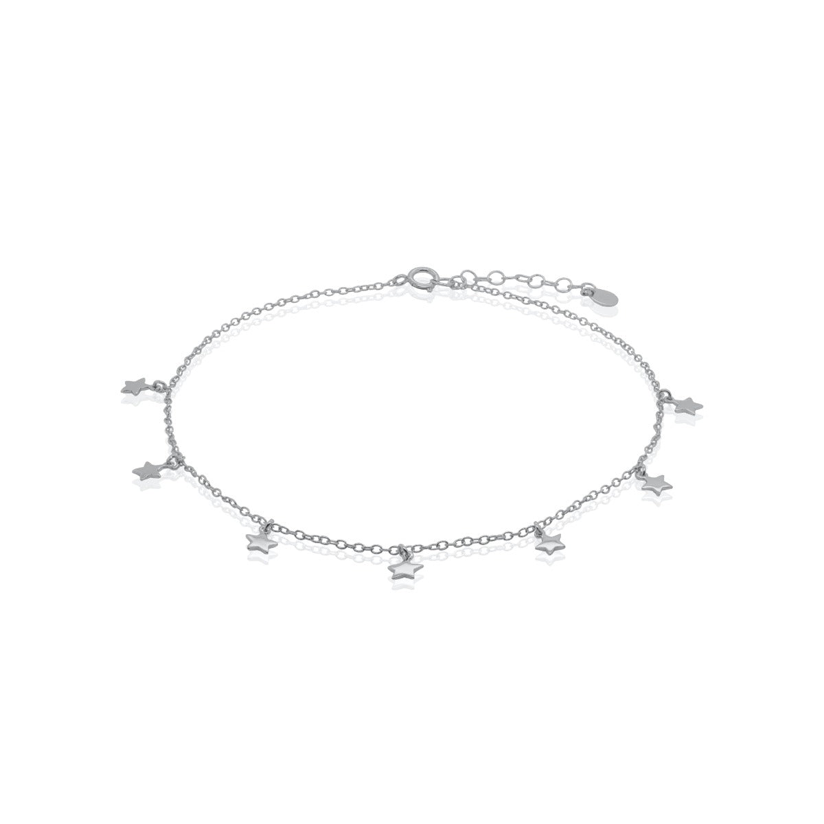 Sterling Silver Star Anklet