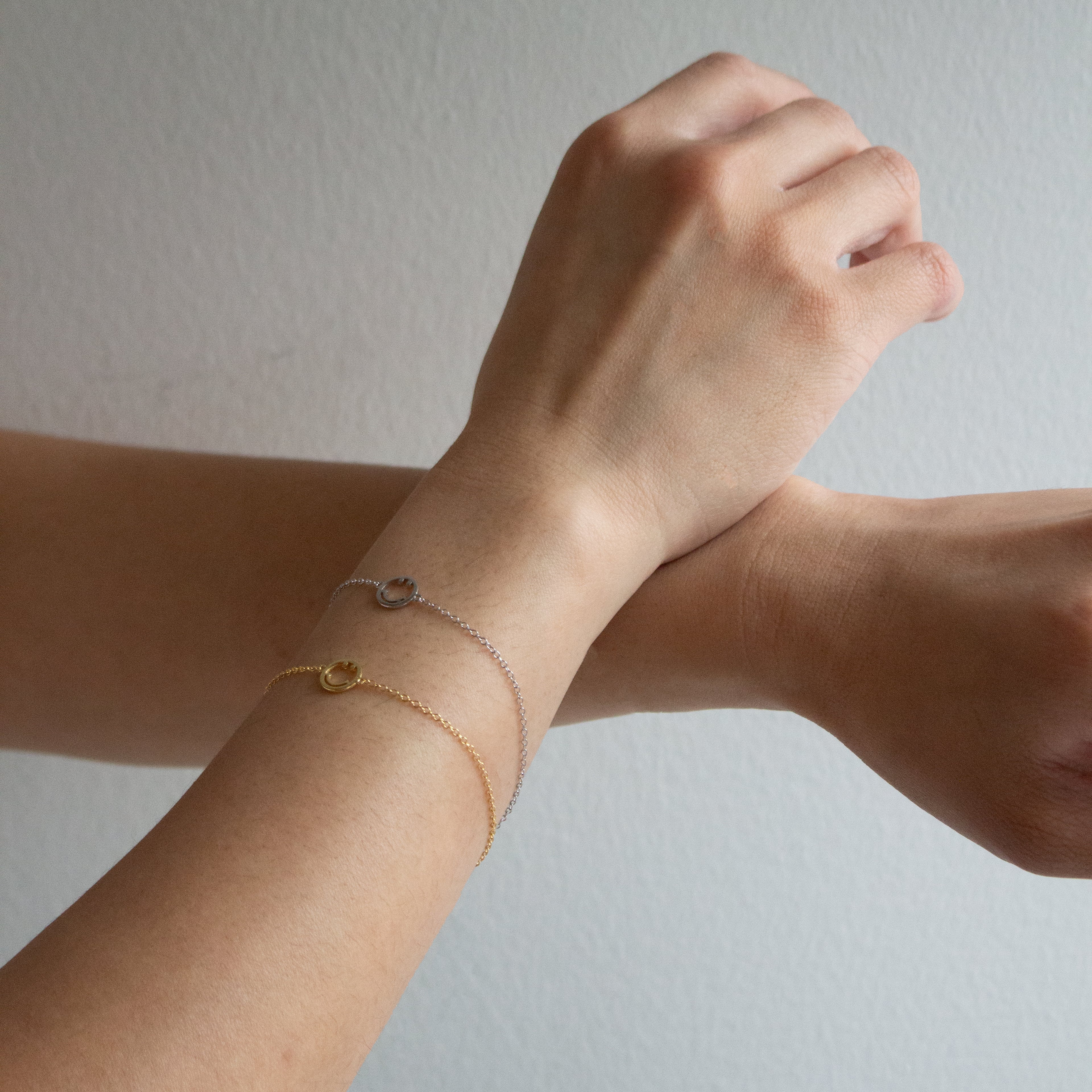 Sterling Silver Smiley Face Bracelet