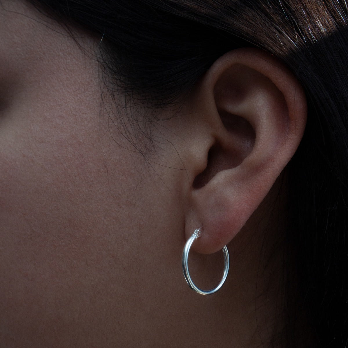 Sterling Silver Everyday Glam Hoop Earrings