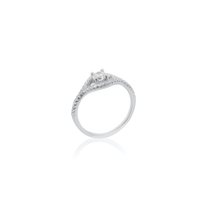 Sterling Silver Cubic Zirconia Ring