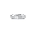 Sterling Silver Band Ring With Centre CZ Men's Ring